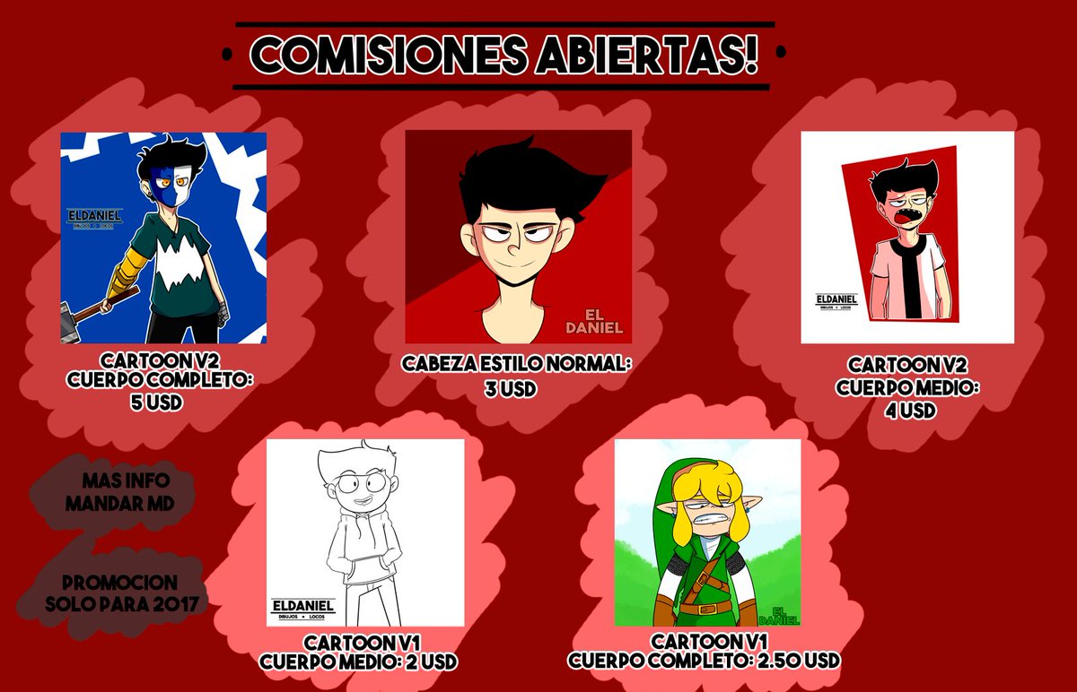 👽Comisiones Abiertas! 👽
- Mas info MD -
Aprovechen porque para el otro año le subiré :33
Fav y Rt se agradecen! ❤️🔁