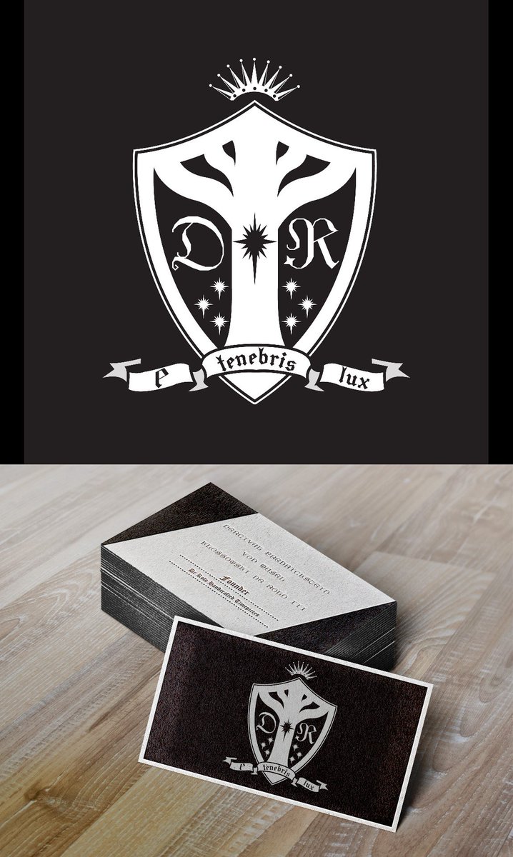 Phantomtollboy's tweet photo. I wanted to design an updated de Rolo crest in response to the way Percy's arc turned out. Then I realized it might just make a fine logo for his foray into the clockmaking business.

#whynotboth #CriticalRole #criticalrolefanart @executivegoth @matthewmercer https://t.co/0tHz2wzxJb