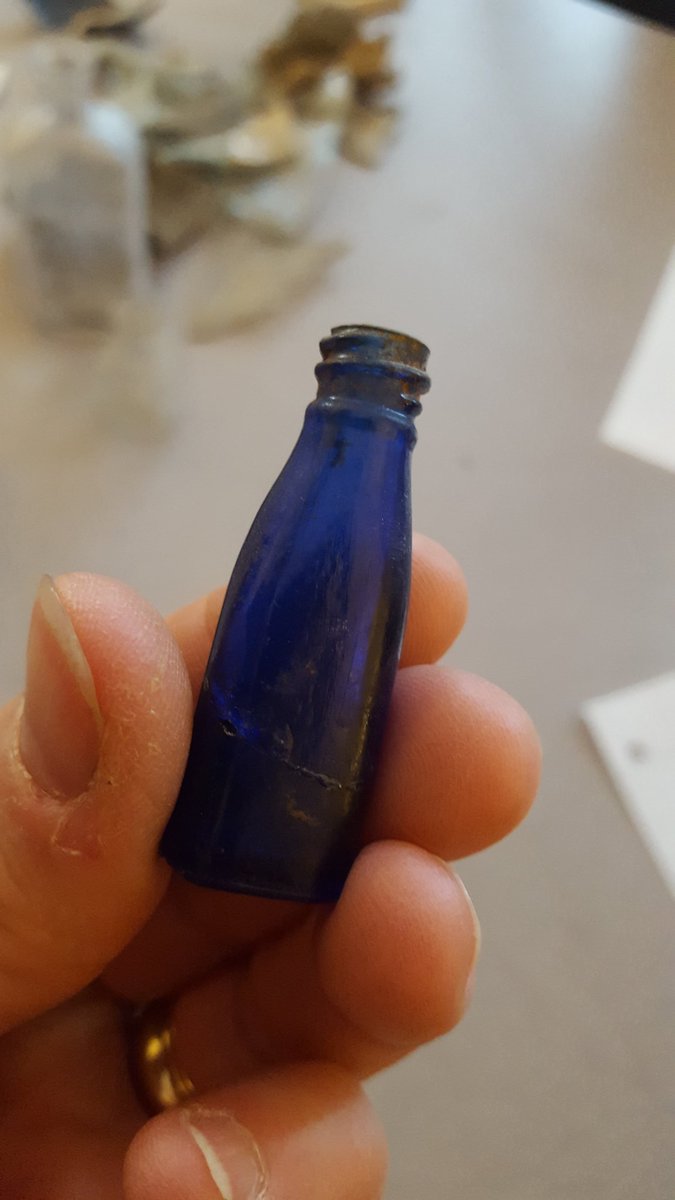 TamraWight's tweet image. Today @sshanning28 brought in &quot;cool finds&quot; from inside and around the grounds of her old farmhouse to engage Ss with a theme in Mystery of the Bear Cub. Every one of these artifacts could be found in a privy dig! #coolfacts #privydigging #activatingpriorknowledge