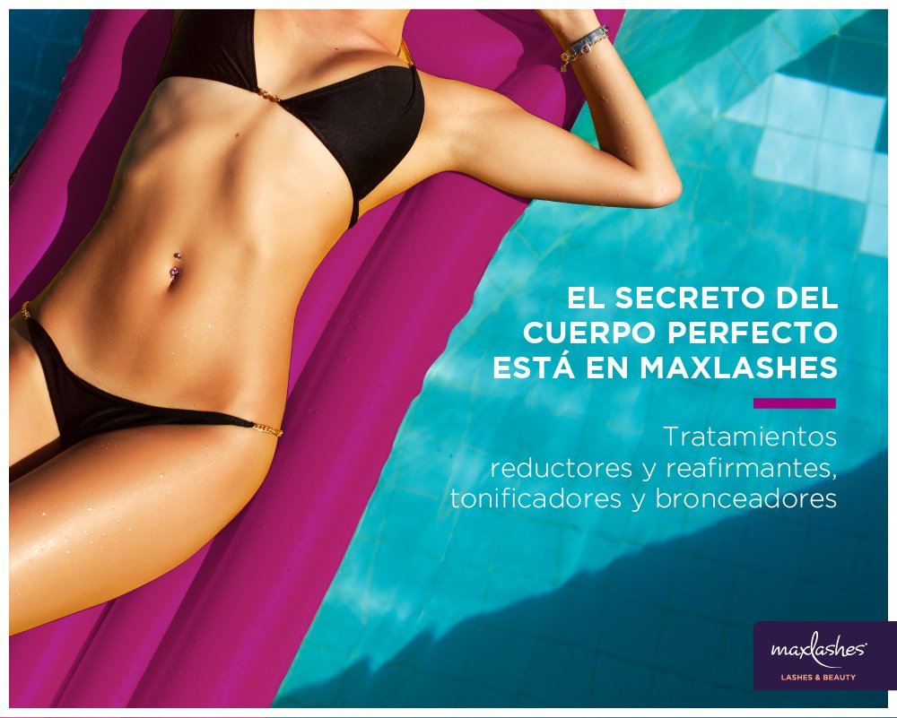 maxlashes's tweet photo. #TratamientosDeLaSemana>> ¡Reductores y Reafirmantes!
Comienza tu sesión ahora y prepárate para este verano. #Maxlashes #SummerBody #Verano2018 https://t.co/SBKR6V4JUs