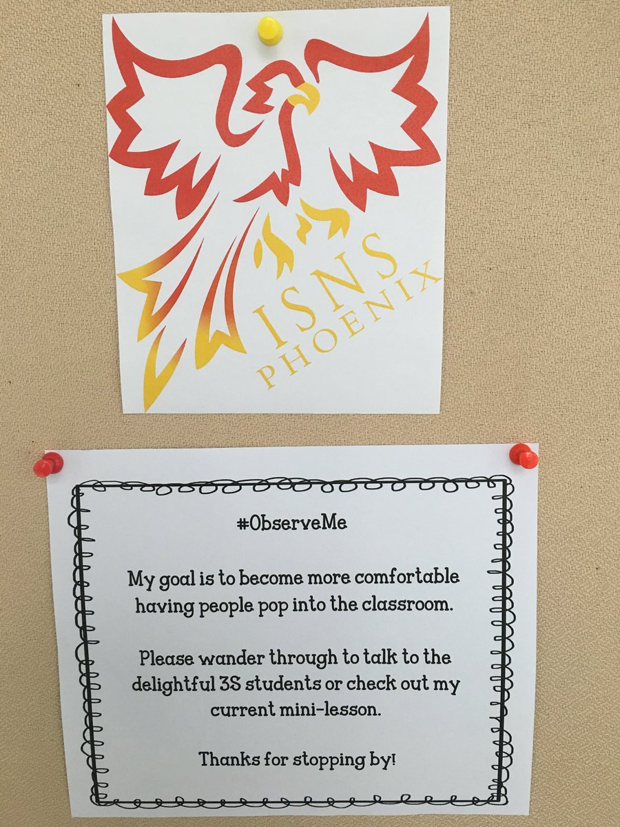 estaffordPYP's tweet photo. It’s drop in “observation” week here at @ISNS_School! If you see a Phoenix on the door, drop by and see what’s happening in the classroom #GoISNS #pyp https://t.co/68JvViycPt