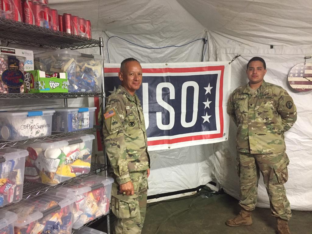 The_USO's tweet photo. Service members deployed to #PuertoRico to help the ravaged island rebuild now have a place to relax and recharge, thanks to the USO and its supporters: https://t.co/od2aAdojXp https://t.co/UWAeGawnwY