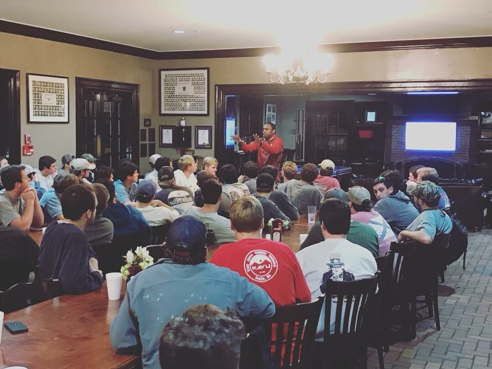 Loved having <a href="/CoachAvery6/">Avery Johnson</a> back to the House to speak to us again this year. #BuckleUp