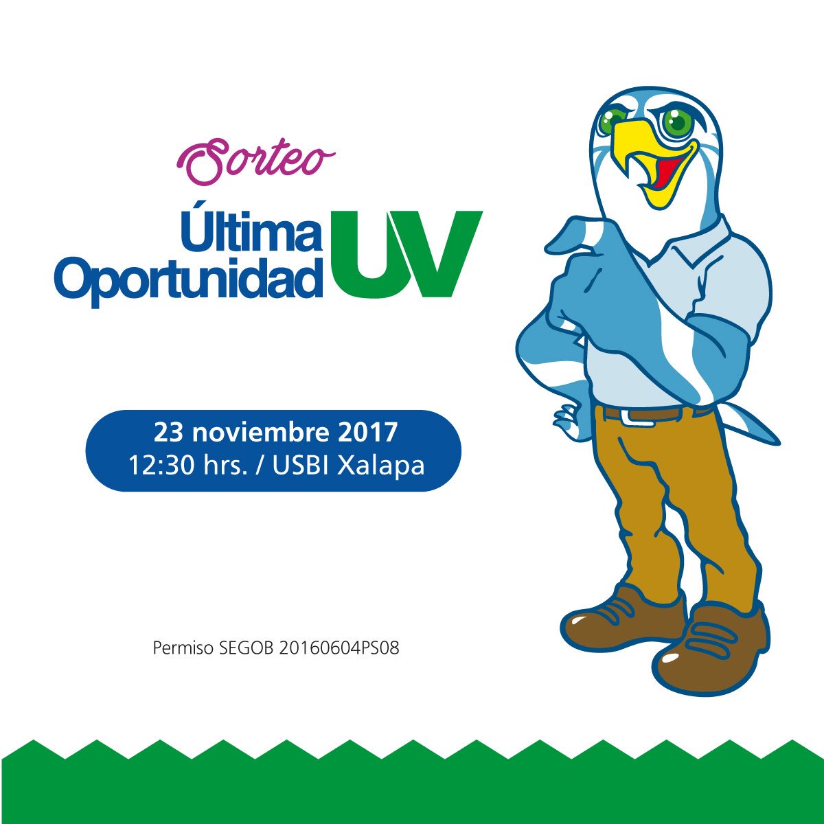 LuzioUV's tweet photo. ¡Esta semana se llevarán a cabo los últimos @SorteosUV!
Asiste a la USBI Xalapa o sigue la transmisión en vivo por redes sociales. 
#ÚltimaOportunidad
#MagnoSorteoUV https://t.co/6lyQEZWYXw