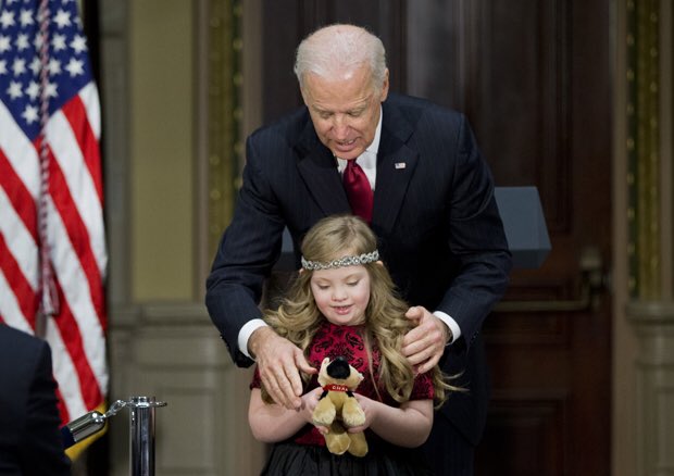 Former Vice President Biden clearly has a problem with:Inappropriate grabbing/touchingJoking about kids datingSmelling hair of girls & womenForceful handling of othersInteracting with young womenWhispering naughty thingsHis behavior around kids