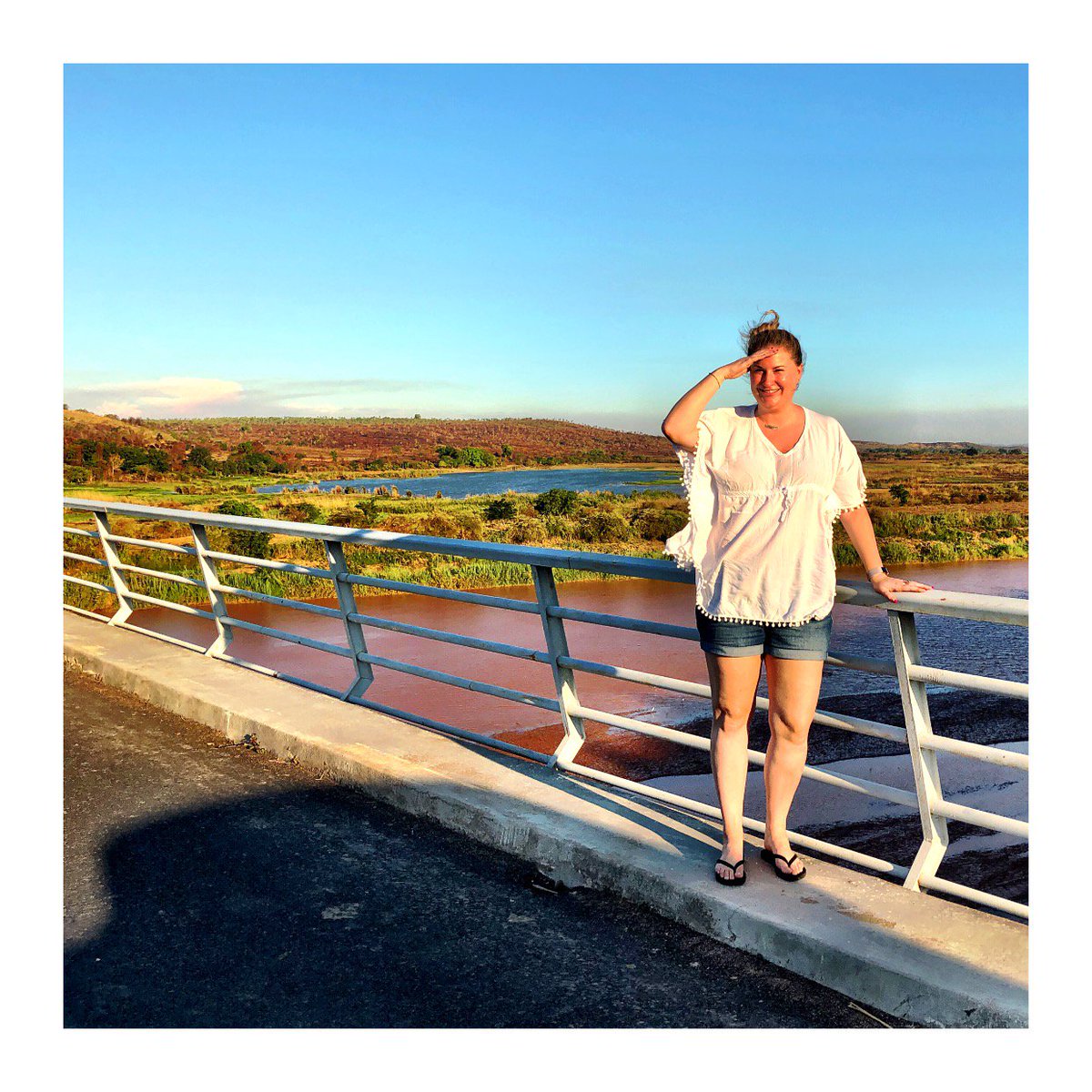 aimeehaynes's tweet photo. Sunny and breezy... standing on the longest bridge in Madagascar 🇲🇬 #beauty #madagascar #digitalnomad https://t.co/K39LpIOEYZ