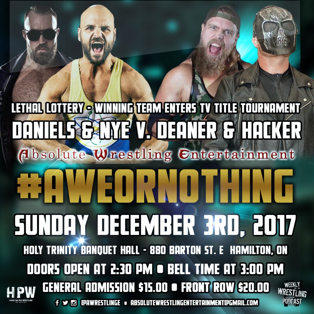 HandshakingTeam's tweet photo. BREAKING NEWS via @AMPOctane &amp; @AwrestlingE re: #AWEOrNothing

1. @_DylanDaniels teams up with @JimNyeScience to take on @CodyDeaner &amp; @HackerScotty!

2. Arch rivals &amp; WWP's own @m4tthewgrant v. @4Kirk4 face off!

Tickets available via @eventbrite:
https://t.co/PQciu1Mzds https://t.co/XnSbexLvLT