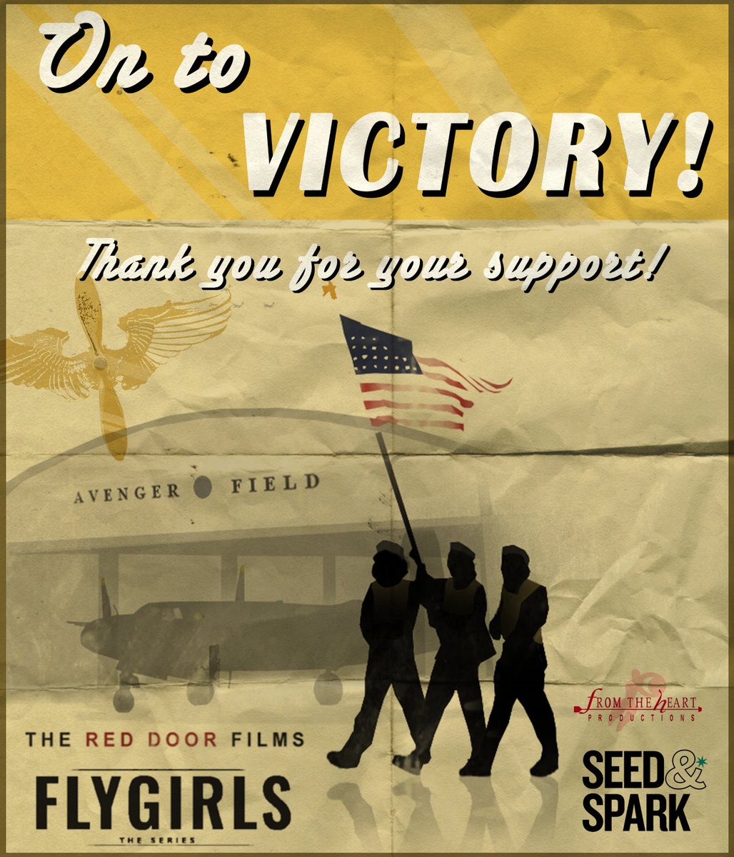 FlyGirlsWW2's tweet photo. Thank you to our incredible donors, Frank H., Paquita H., Dawn Z., Holly Kurz., and Lynzee K.! You are pushing us steps closer to our goal -- and we are now 60% there!
#FlyGirlstheSeries #TheRedDoorFilms #ComingHome #SeedandSpark https://t.co/331pYtJjo3