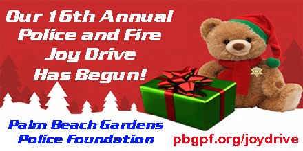 PBGPDFoundation's tweet photo. Today we kicked off our 16th Annual Joy Drive to once again make the holidays brighter for underprivileged local children and their families. Join us in spreading the joy of the holiday season by donating to this worthy cause. https://t.co/elUAOXpb02 https://t.co/utvlfdN143