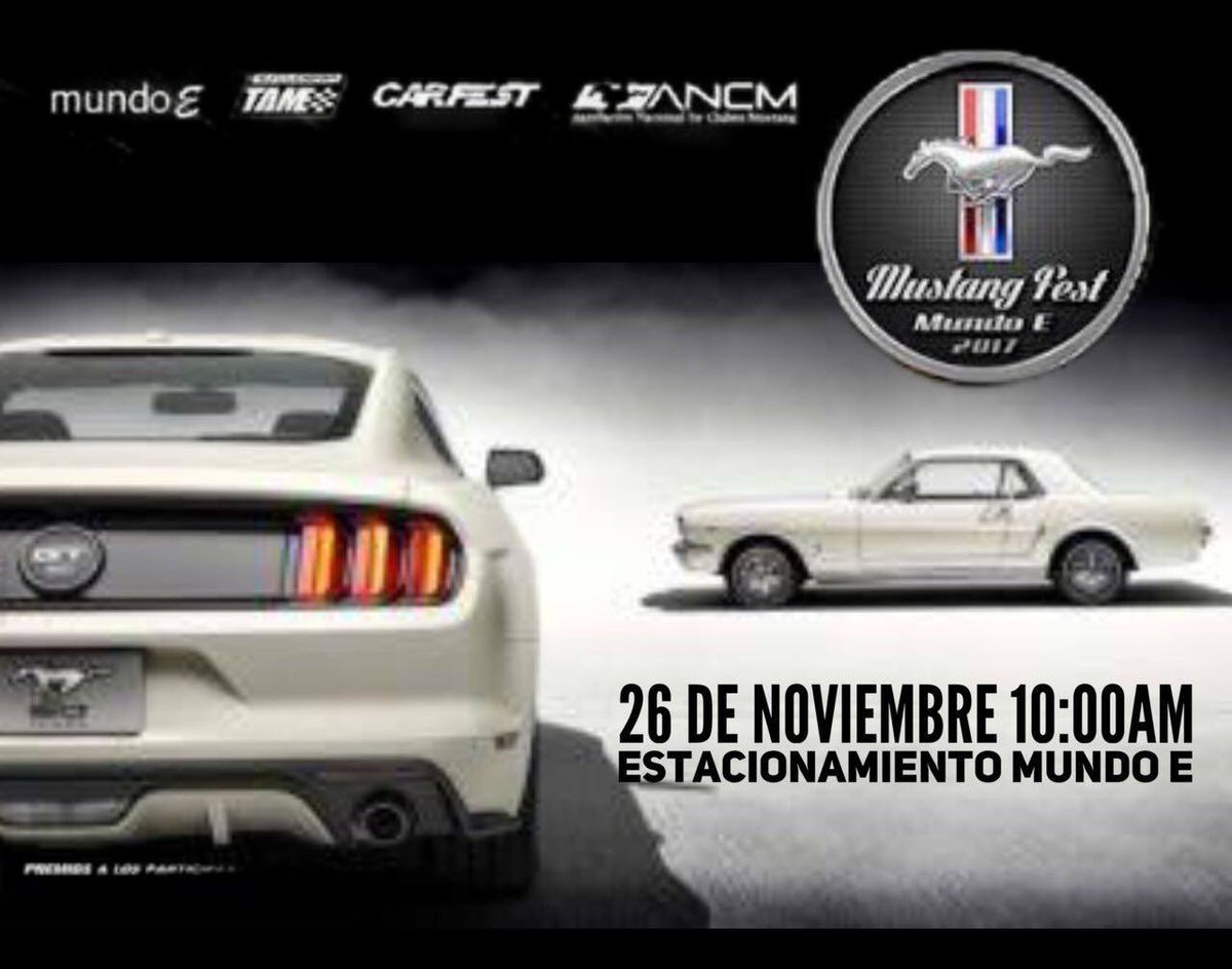 MustangRMX's tweet photo. Todo listo Mustang Fest 2017
Ford México
Asociación Nacional de Clubes Mustang
#MustangFest
@ANCM_Mx
#EstampidaMustang https://t.co/ypWLeOkHuN