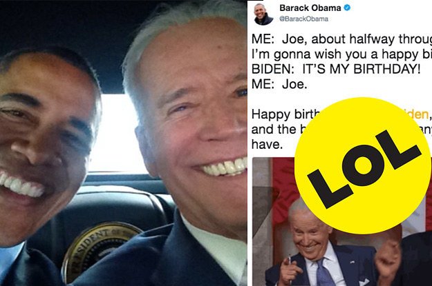 Barack Obama Just Wished Joe Biden A Happy Birthday Using A Meme And It;s Hilarious  
