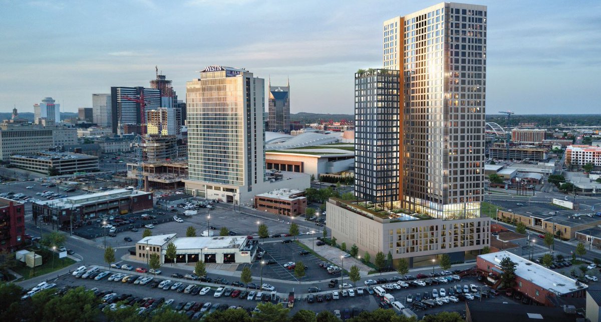 35-story residential, retail building planned near SoBro roundabout tnne.ws/2AW5Wkz via <a href="/tennessean/">Tennessean</a> <a href="/cjAdvertising/">cj Advertising</a> <a href="/NashvilleMDHA/">Nashville MDHA</a>