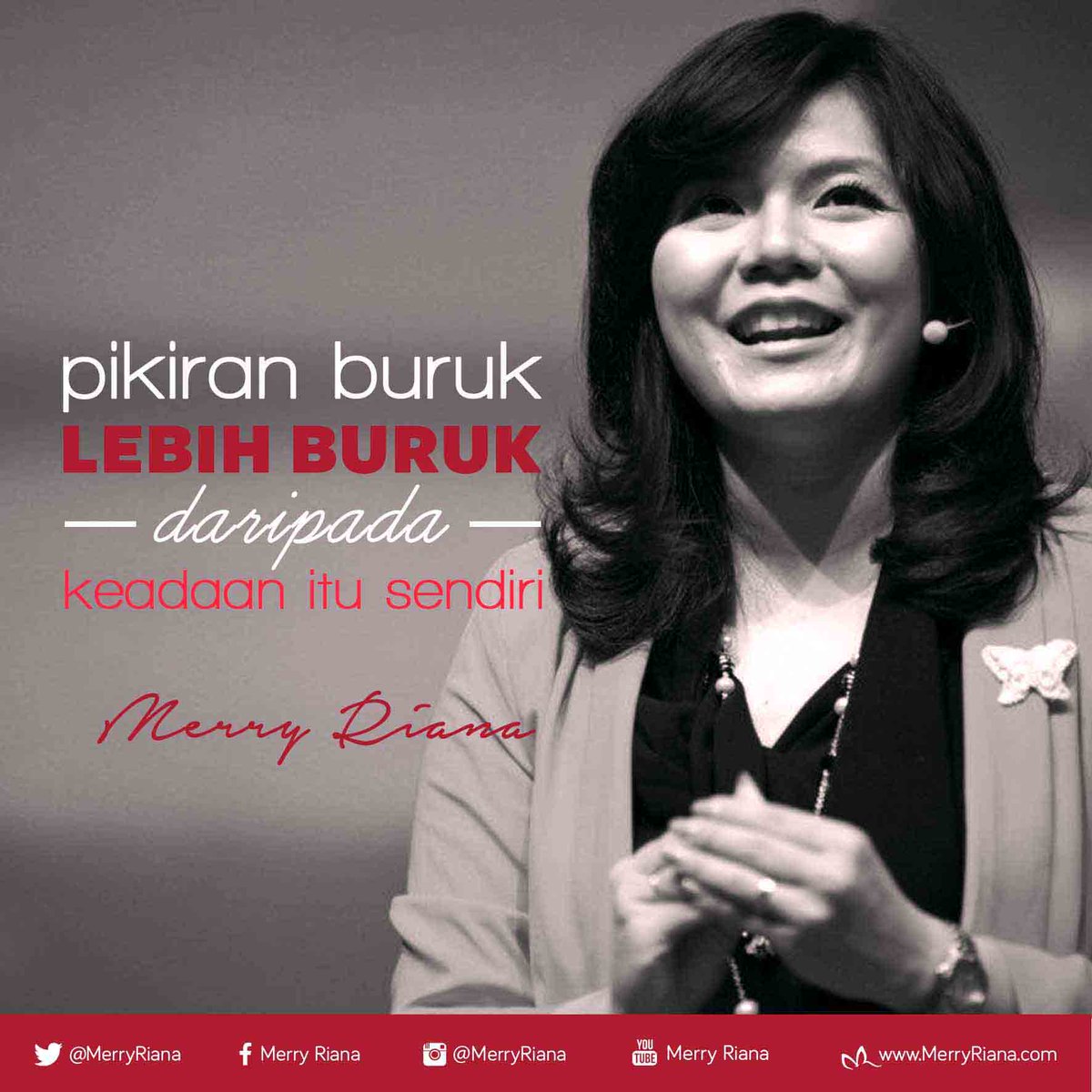 Pikiran buruk lebih buruk daripada keadaan itu sendiri.
.
.
#motivasi #mrerryriana