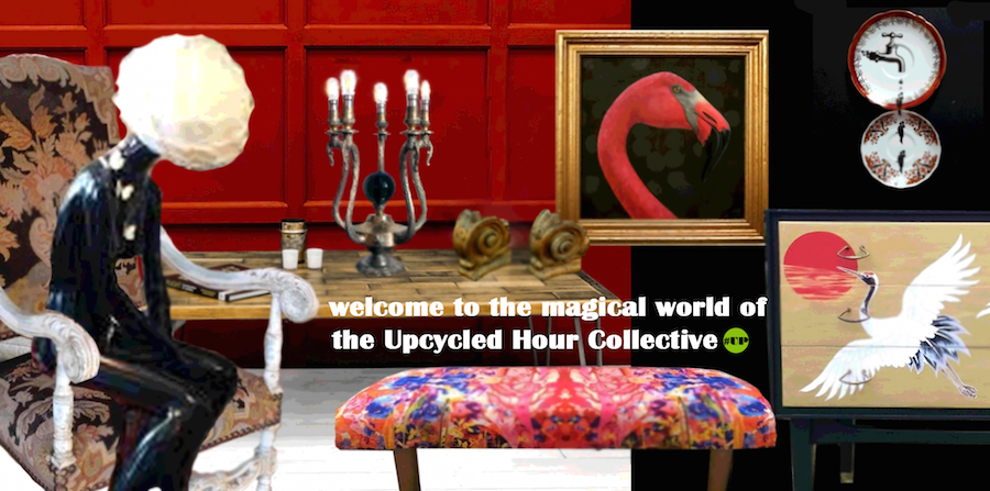 TheHouseofUp's tweet photo. #UpcycledHour Tuesday: welcome to the magical world of the #UpcycledHour Collective where #interiordesign ingenuity meets #upcycling imagination. Time for a little style fantasy and functional fabulousness on #transformatontuesday (artisans are tagged left to right) https://t.co/tKUK0gfrsD