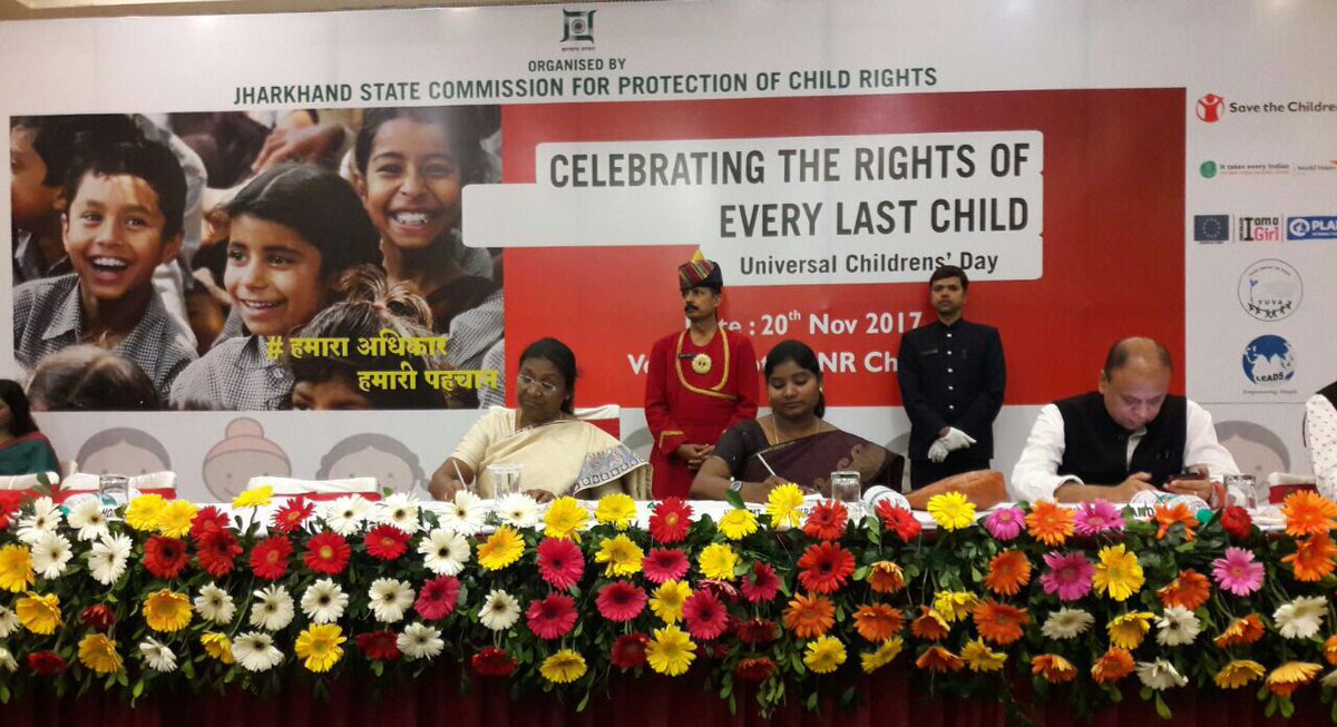 ThomasSCIndia's tweet photo. We congratulate the Government of Jharkhand for prioritising the agenda of children’s rights. @stc_india is committed to  work with the Government to reach the most excluded #UniversalChildrensDay #Move4Children https://t.co/E8SiH6A6pE