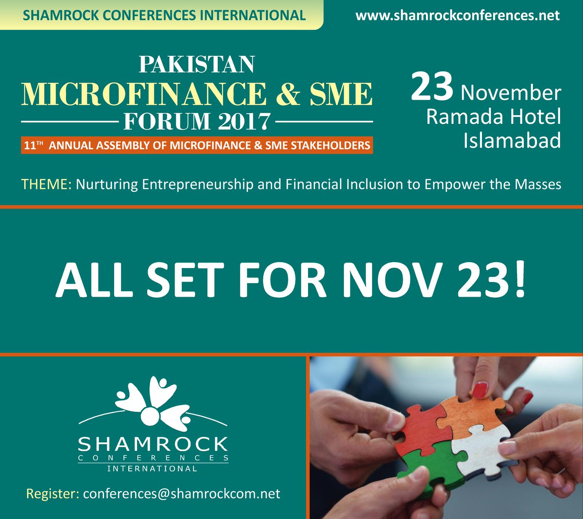 shamrockforums's tweet photo. #Islamabad, indeed, is a happening place! #SMEs #Microfinance #StateBankofPakistan #FinancialInclusion https://t.co/2a8xdYAKZ8