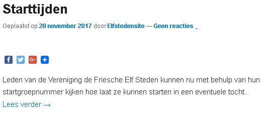 Je kunt het maar vast weten!! 🙈 <a href="/elfstedentweets/">Elfstedentocht 2026</a>
