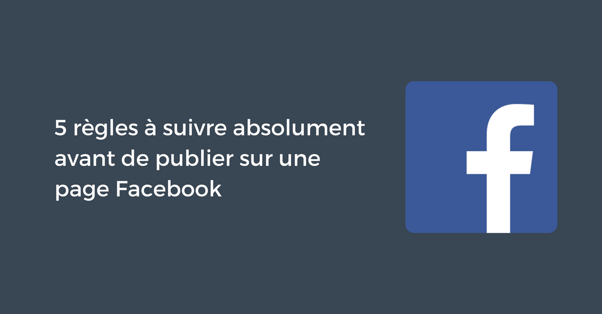 ClementPellerin's tweet photo. 5 règles à suivre absolument avant de publier sur une page Facebook https://t.co/aOTkVUojKH #CM https://t.co/j29gZlUNSq