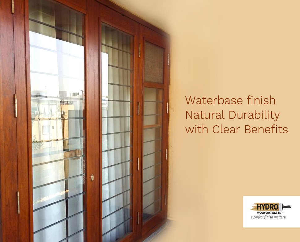 hydro_wood's tweet photo. Due to expansion &amp; contraction of wood during the monsoon &amp; summer seasons, normal coatings tend to get cracked &amp; peel off due to the UV radiation &amp; moisture. Our water base coatings has the required elasticity properties to protect the wood.
#InteriorCoating #Polishing https://t.co/yVtr2LB3mN