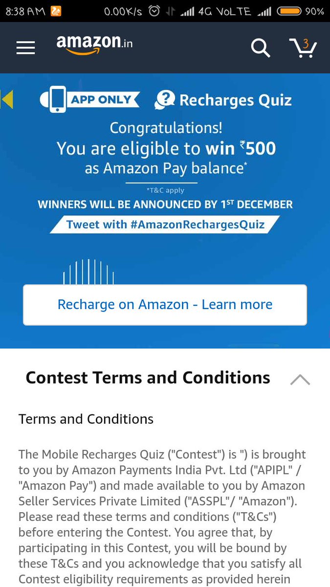 Cool_Amm's tweet photo. #AmazonRechargesQuiz https://t.co/xg8fMIhNUf
