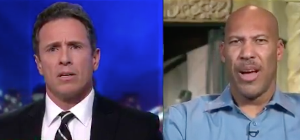 theScore's tweet photo. Shout out to Chris Cuomo for agreeing to be interviewed by LaVar Ball on CNN tonight. https://t.co/eoLKfJfxpb
