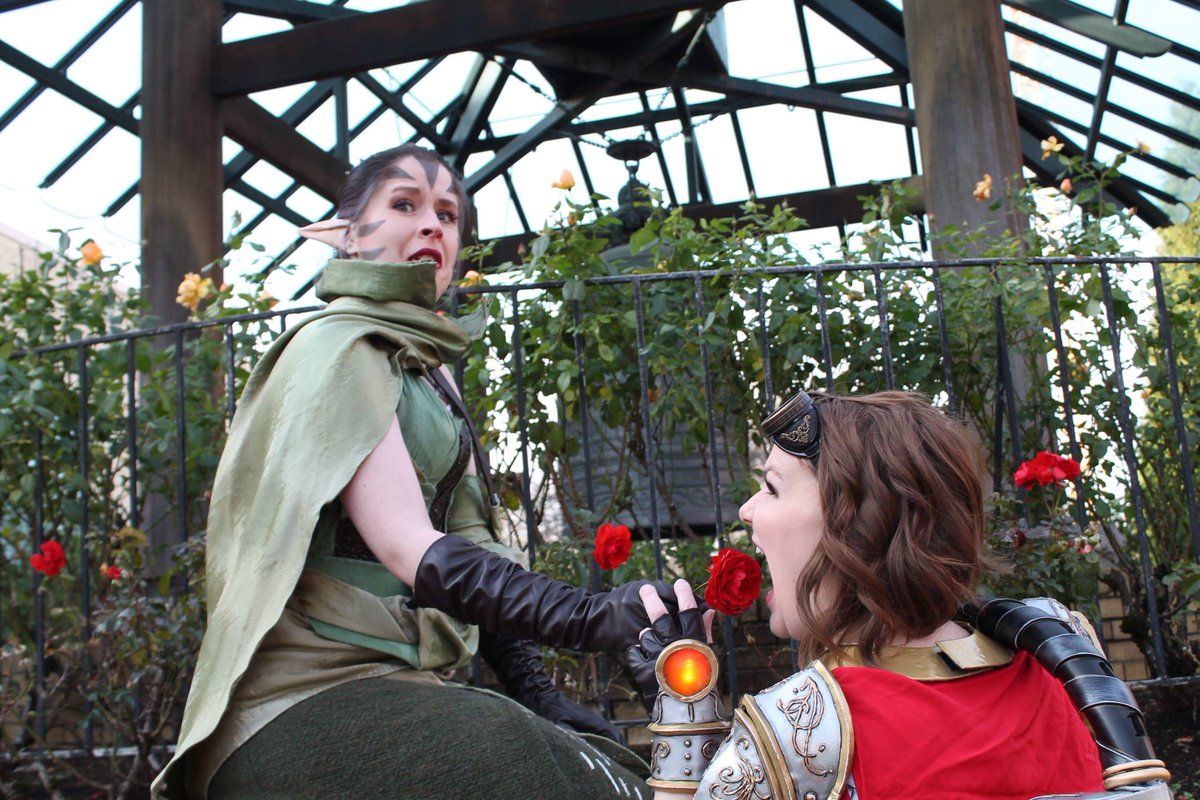 AirBubbles's tweet photo. This is why #chandra can’t have nice things. #nissa by @Oridesu #mtgcosplay #gppdx https://t.co/DCnmQskIi6