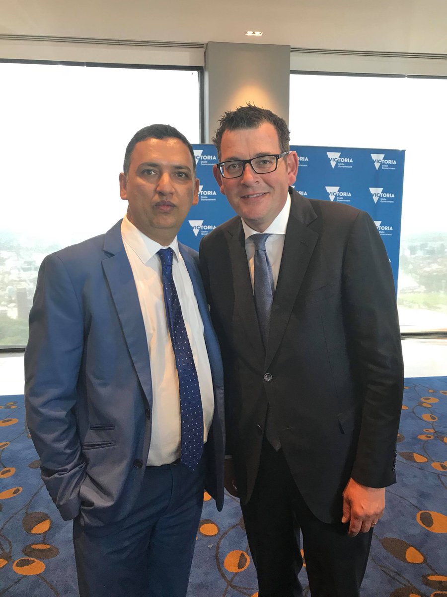 MrDeepakVinayak's tweet photo. Great meeting Premier Daniel Andrews today for meaningful engagement to strengthen the friendship across business, government and the community.Good luck for your first trip to INDIA as Premier of Victoria.We all are very hopeful :-) https://t.co/Bs9MgoFKmC