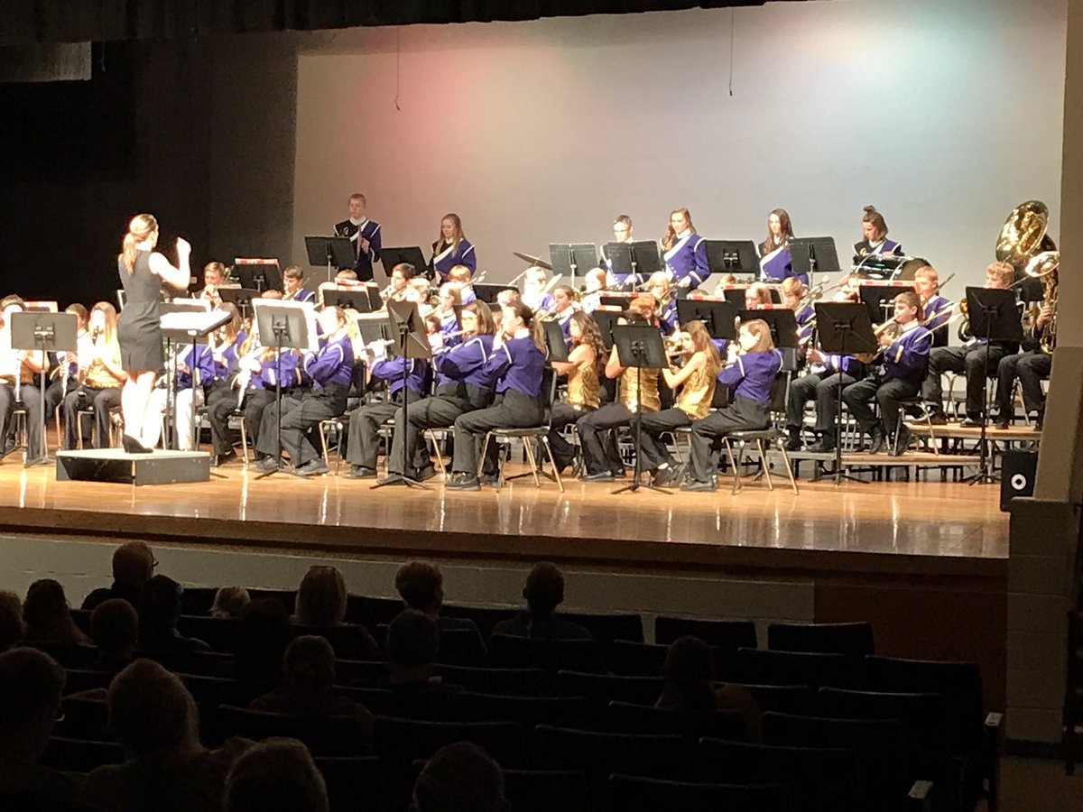 EnglemanJason's tweet photo. Very proud of our young men and women @CentralLyon tonight. All the practicing and hard work pays off when it comes time for the big performance. #CLBand&Choir https://t.co/sZKdcDc8rT