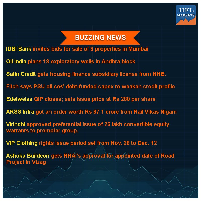 iiflcapital's tweet photo. #IIFLMarketView: Markets are likely to open higher #TuesdayThoughts The Following stocks are expected to make a buzz in today's market @jetairways @larsentoubro @IDBI_Bank https://t.co/fVqi9VyKRx