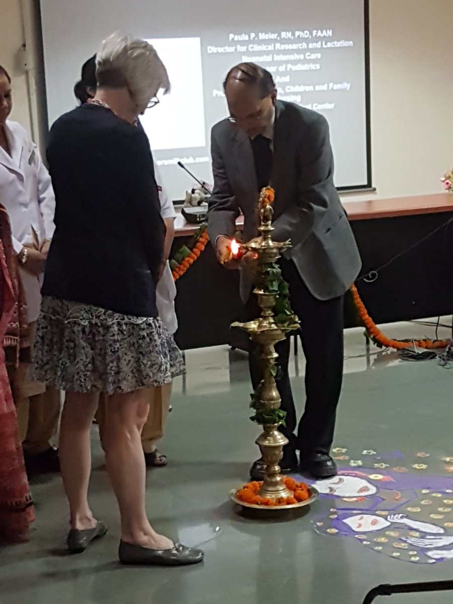 RMLDelhi's tweet photo. @RMLDelhi Dept of Neonatology celebrated 'New born Care Week' with Med Sup &amp;Director Dr.VK Tiwari &amp; Paula P Meier, Director for Clinical Research and Lactation, Special Care Nursery who shared evidence based strategies that promote mothers own milk feeding in NICU https://t.co/kRfNrj7lBD
