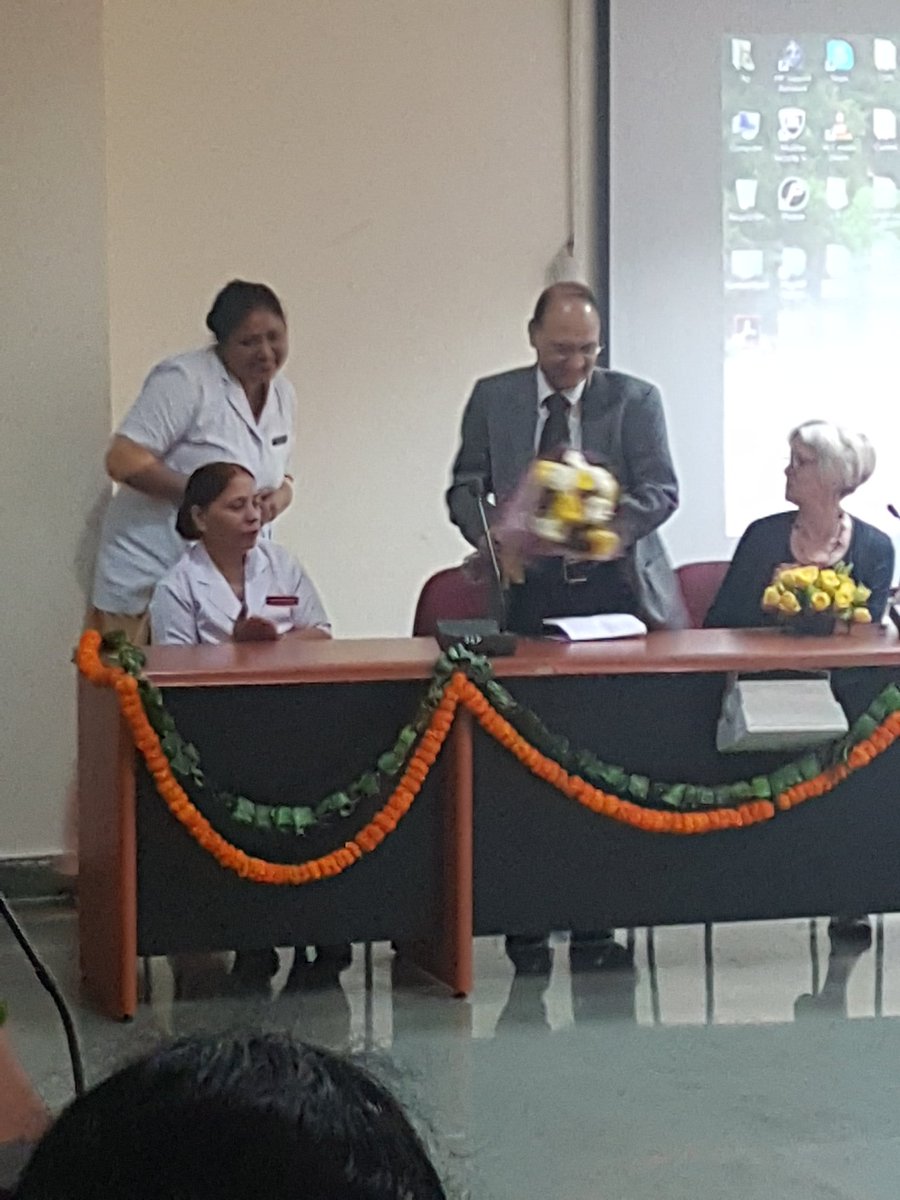 RMLDelhi's tweet photo. @RMLDelhi Dept of Neonatology celebrated 'New born Care Week' with Med Sup &amp;Director Dr.VK Tiwari &amp; Paula P Meier, Director for Clinical Research and Lactation, Special Care Nursery who shared evidence based strategies that promote mothers own milk feeding in NICU https://t.co/kRfNrj7lBD