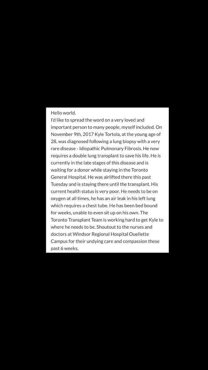 jakeyh34's tweet photo. If you could take the time and read this and retweet, like or even make a small donation at https://t.co/xUTVLyahxN it would mean the world to his family and mine! Keep my sisters boyfriend in your prayers! #KeepFighting https://t.co/WfzmiNCcwF