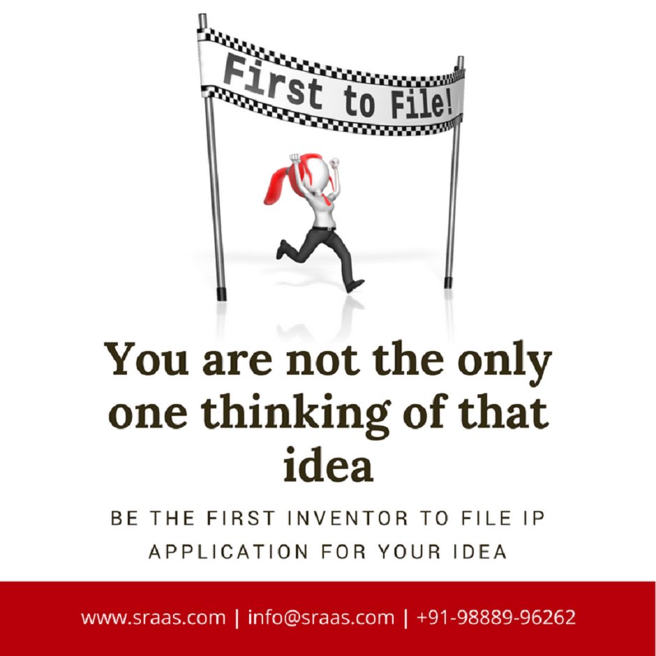 IPScintillation's tweet photo. Be the first inventor to file #IPapplication for your innovative idea. #patentfiling #intellectualpropertyfiling #ipfiling https://t.co/v5huTne4X3