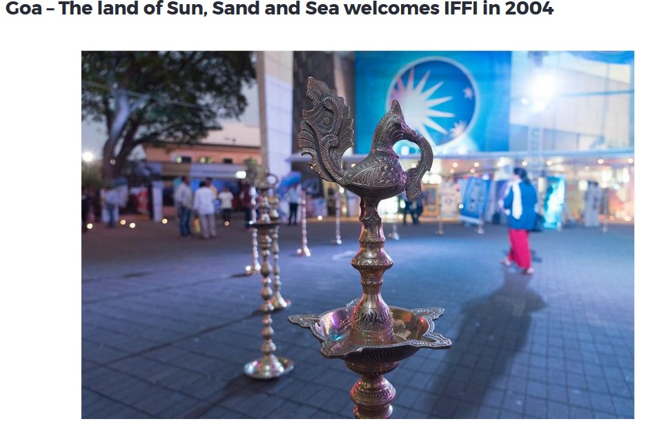 HOHOGoaBus's tweet photo. #IFFI came to #Goa in 2004 from Trivandrum. #GoaFacts #Iffi2017 Know more: https://t.co/CYmEfpzEBj https://t.co/XMiMQJHFTm