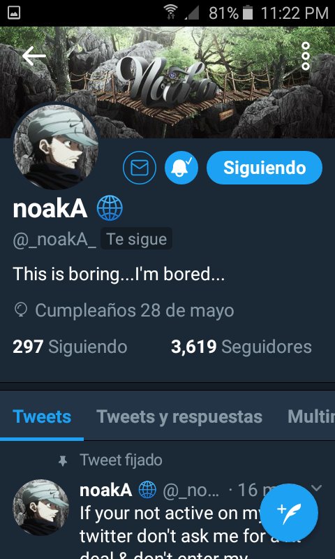 Del Unico que tengo Activado las notificaciones :3