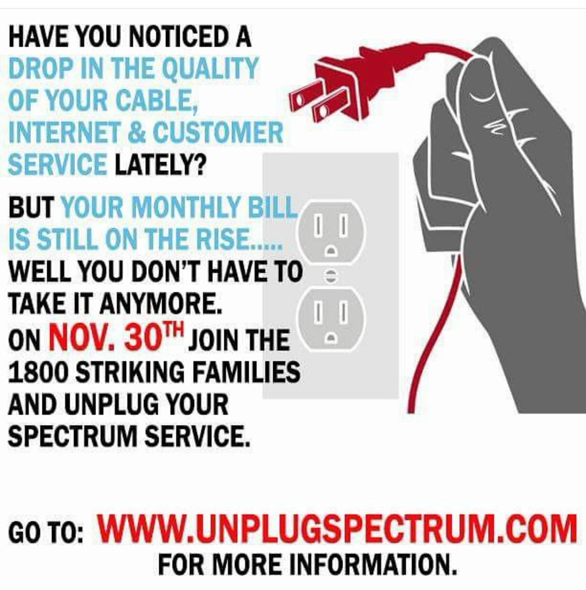 Saoco_Films's tweet photo. Tired of the service #PullThePlug learn the truth on the #SpectrumStrike #Local3Strong is fighting back against #CorporateGreed https://t.co/UaWXyEta2p