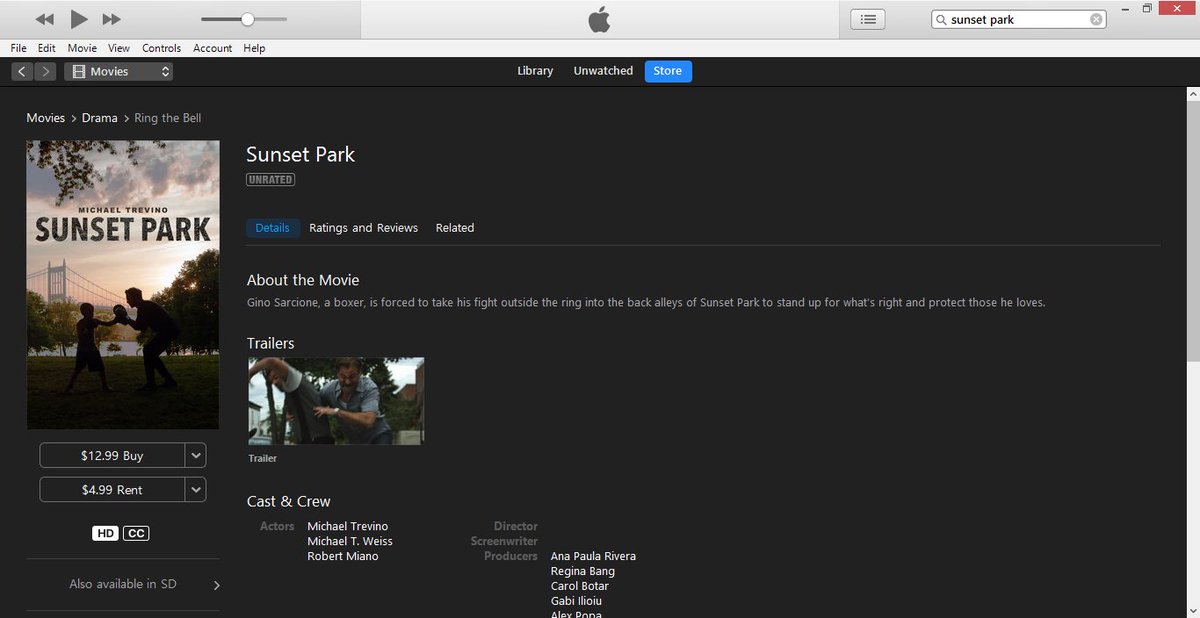trevinosource's tweet photo. UPDATE: Sunset Park is now available on iTunes! Get your copy now! 

Itunes: https://t.co/JhOT4qTy20

@Michael_Trevino #michaeltrevino #sunsetpark2017
#sunsetparkmovie https://t.co/WMCTcEM7vI