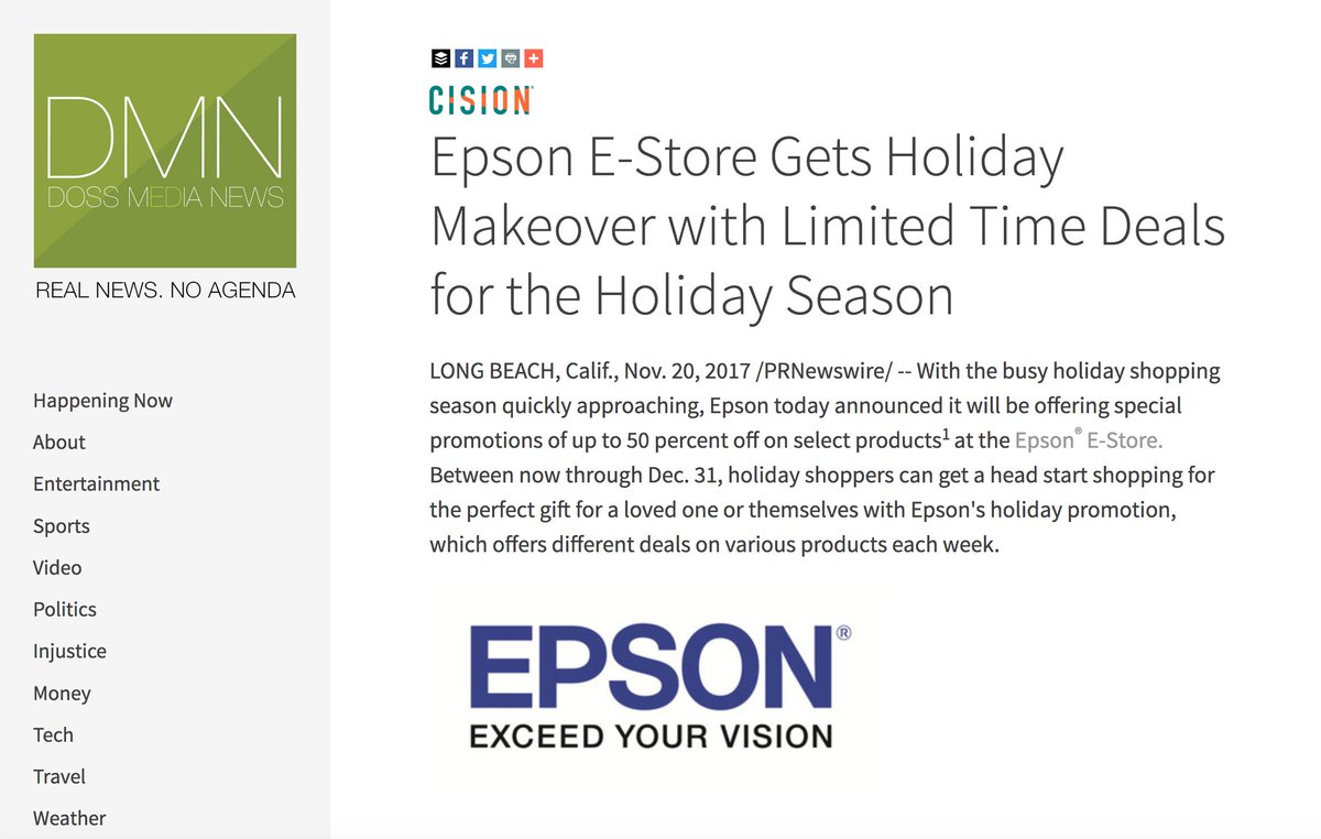 DOSSMediaNews's tweet photo. Epson's E-Store Gets A Holiday Makeover https://t.co/s4WjtKVGXt 📰 🖨️
#Tech #Trending #EStore #holidays #printing #Epson #global #inkjetprinters #globaltechnology #DOSSMediaNews https://t.co/o7usuYCKTc
