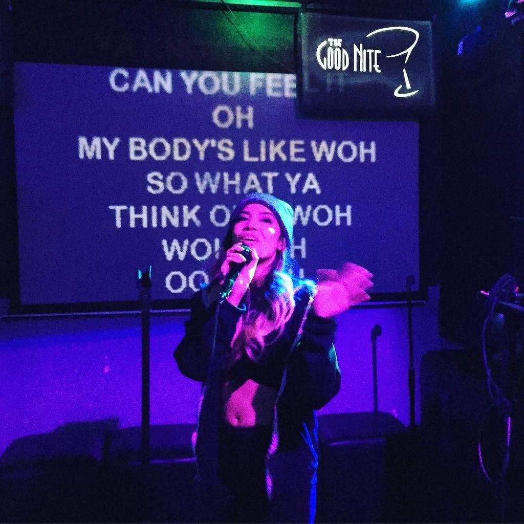 TheGoodNite's tweet photo. Cause I'll be waitin' up right here, can you bring some Belvedere?? #karaoke #thegoodnite #drinkspecials #noho #northhollywood https://t.co/XGgztpzY7H https://t.co/DfTywUxzHz