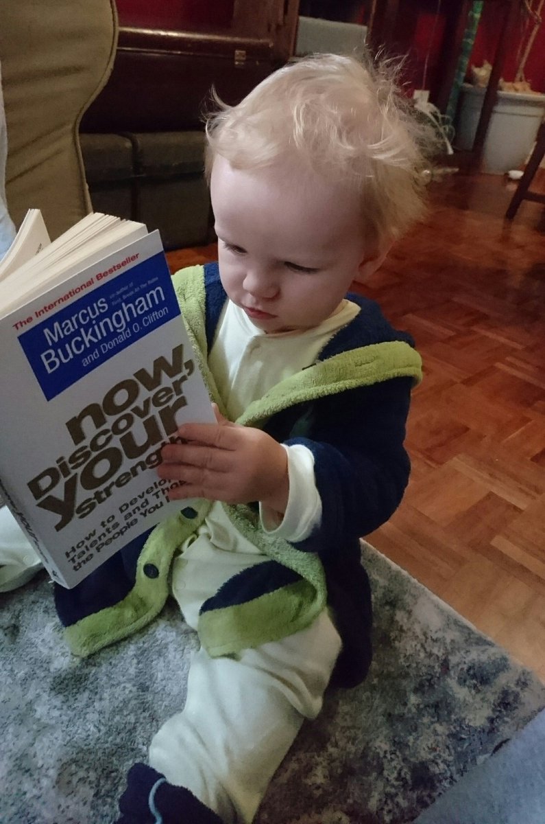albertus9's tweet photo. Teach them YOUNG! #judahbotha discovering his strengths;-)...only 14months old! Lol! Thanks @mwbuckingham for a great read!! #discover https://t.co/tzMaOjvJvG