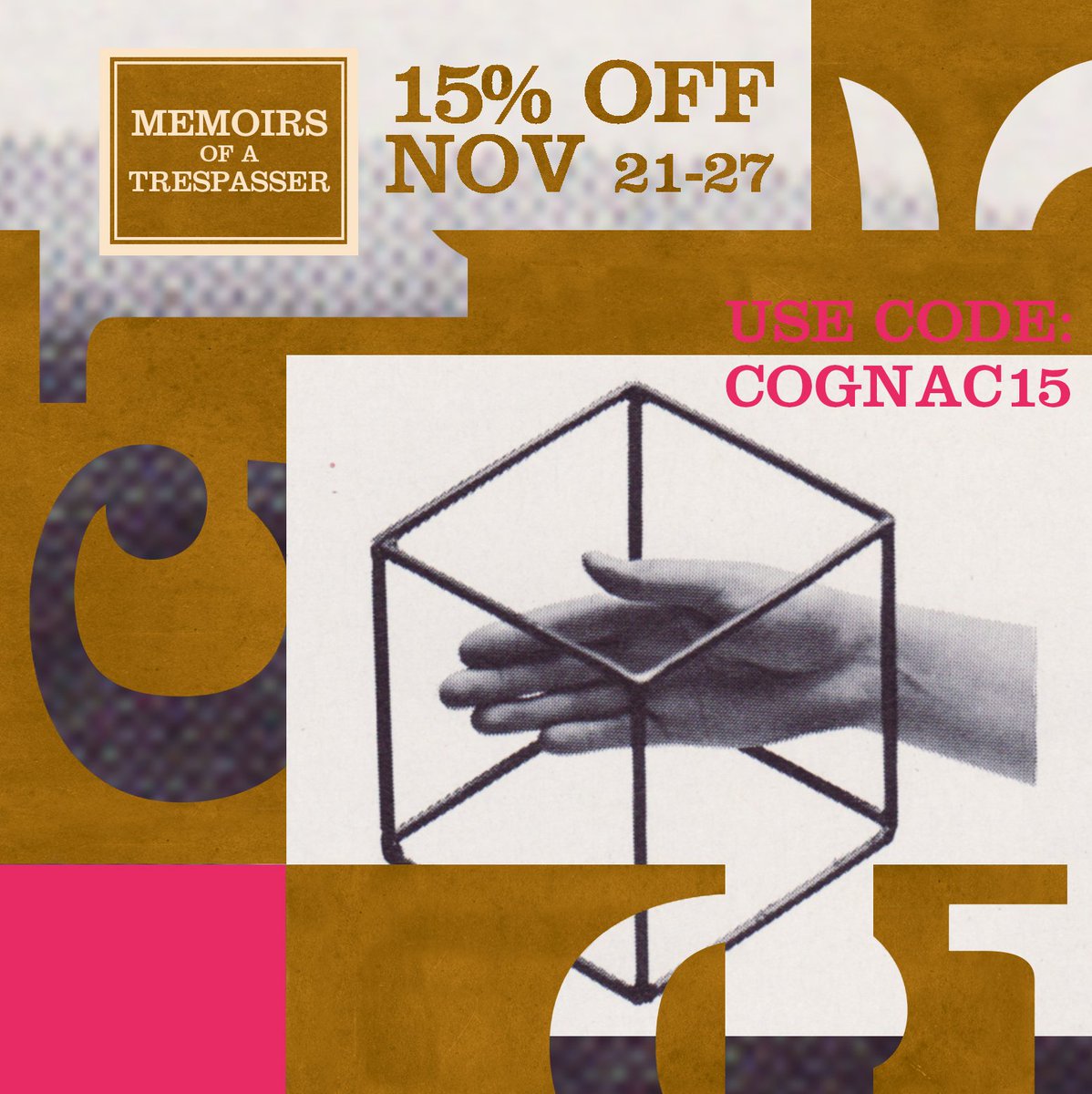 Our Best Seller has never smelled better! 
Use code: COGNAC15 for 15% off Memoirs of a Trespasser
imaginaryauthors.com/product/memoir…