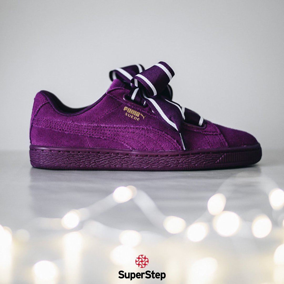 SuperStepTR's tweet photo. Puma Suede Heart Satin II artık mor ve siyah renk seçenekleriyle de kalpleri kazanmaya devam ediyor. #puma #pumasuedeheart #suedeheartsatin #pumawomen #sneakers #superstep #superstepcom https://t.co/Uh241V4KUw