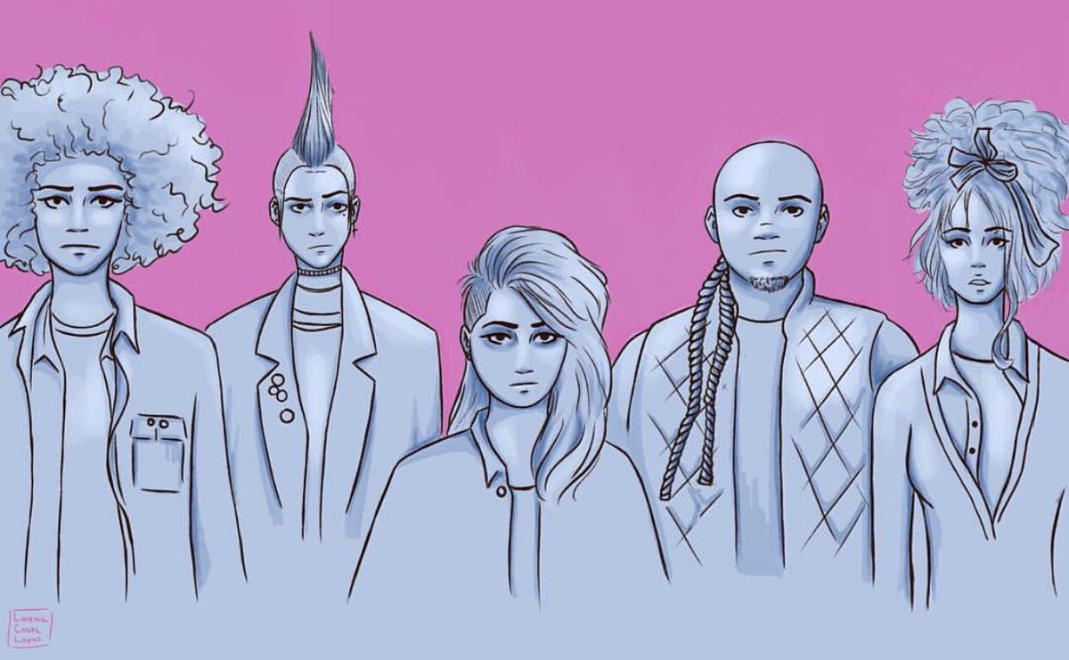 gabbymaiden's tweet photo. Thanks @silencecode 😍💖 This is rad! #strangerthings2 #netflix #creative #fanart #mick #axel #kali #funshine #dottie #thepunks https://t.co/9IHCsEMa0t