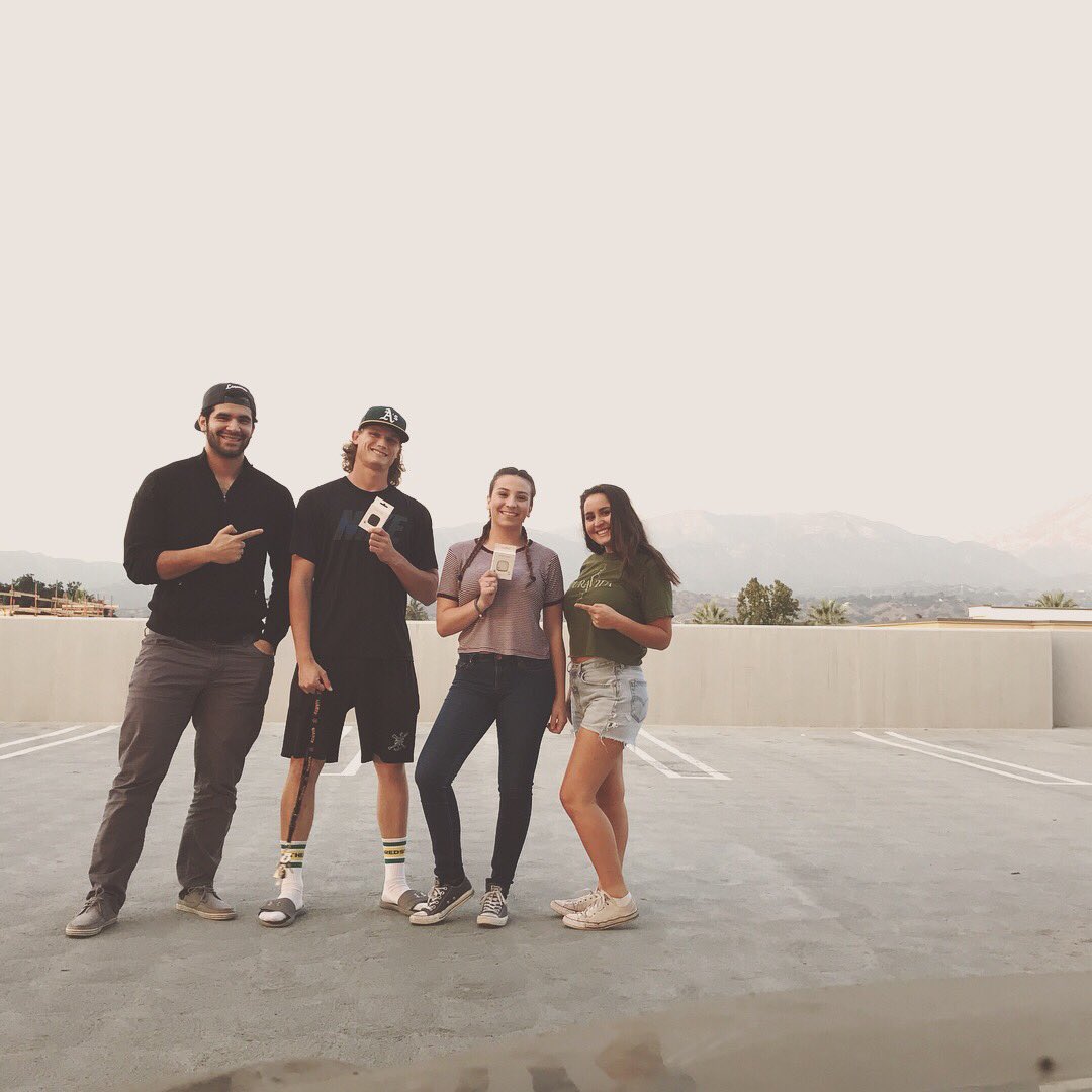 2017Finder's tweet image. These Vista residents use their Reminder Finder to help them find their car in the busy parking structure!