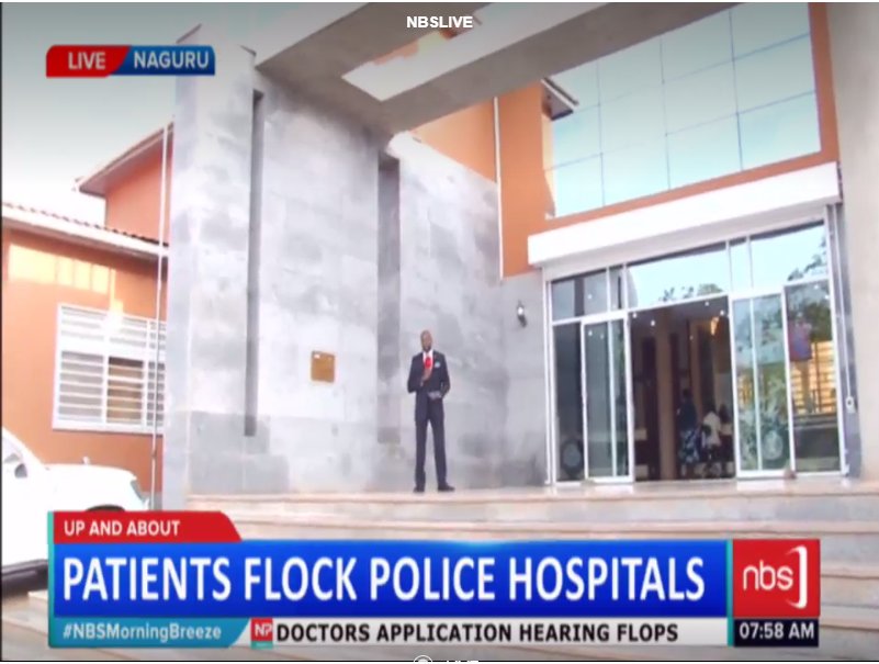 Fireliglntfi's tweet photo. .@SamsonKasumba is at Iran-Uganda Medical Centre in Naguru where police officers are offering medical services to patients following #DoctorsStrike #NBSMorningBreeze https://t.co/YovXMoCVcN