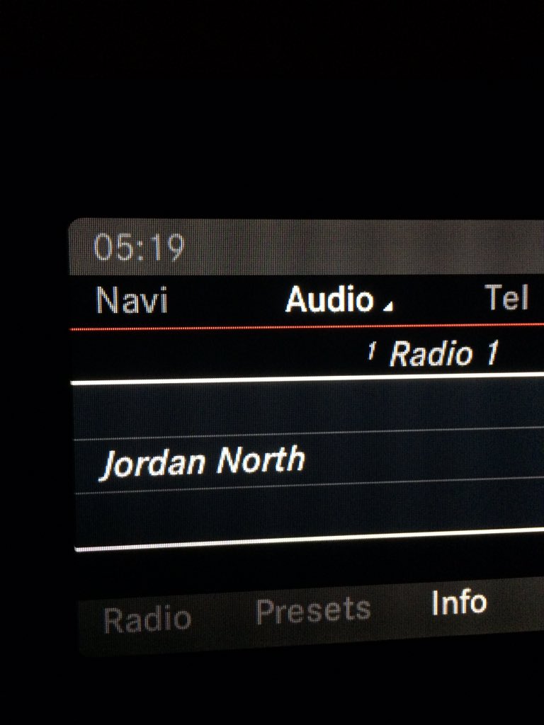 MattyHarland's tweet photo. Listening to @jordannorth1... I hope one day I'm a name in someone's car 😂 Smashing early mornings! 👍 https://t.co/wyba3OnqMB