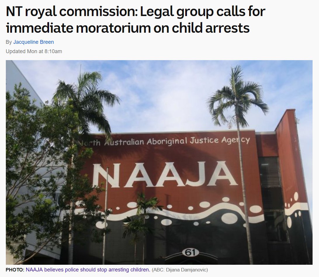 NT_MJW's tweet photo. We support @Naaja_Darwin's call for police to adopt an immediate moratorium on arrests of kids under 12. We agree that "arrests at an early age risk entrenching young people in the criminal justice system in ways that could have lifelong consequences" https://t.co/JEO8yhLQgK #MJW https://t.co/xu0SlM2wWb