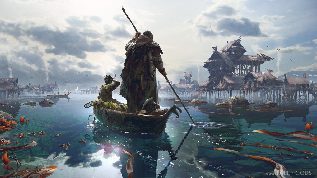 ArtStationHQ's tweet photo. Fishing Village for #FallofGods by Simon Fetscher #ArtStationHQ https://t.co/tQaAkjjV7K https://t.co/bakMlfxXqr