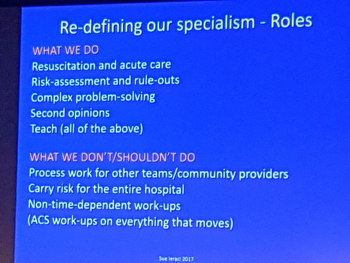 #ACEM17 <a href="/SueIeraci/">Untitled Sue Ieraci</a> what EPs should and shouldn't do - we are masters of our own skills not jack of all trades.