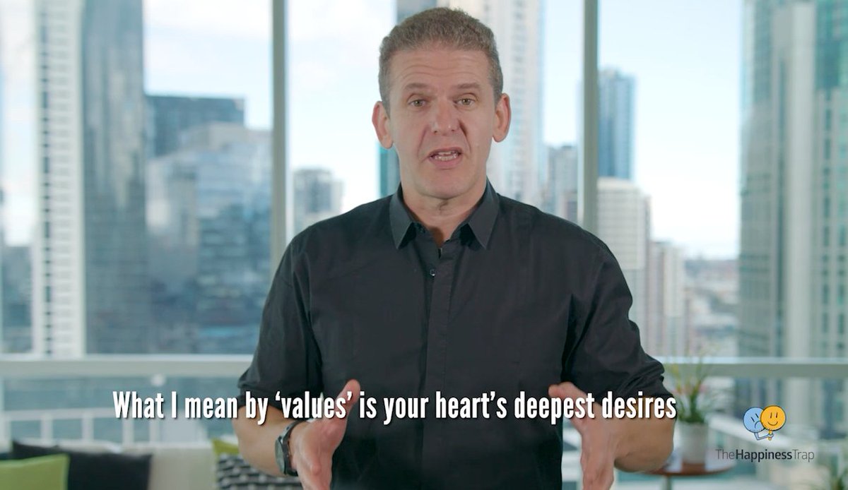 In this exclusive excerpt from The Happiness Trap, <a href="/DrRussHarris/">Dr. Russ Harris</a> explains #values &amp; why they are important  youtube.com/watch?v=FZeCbf…